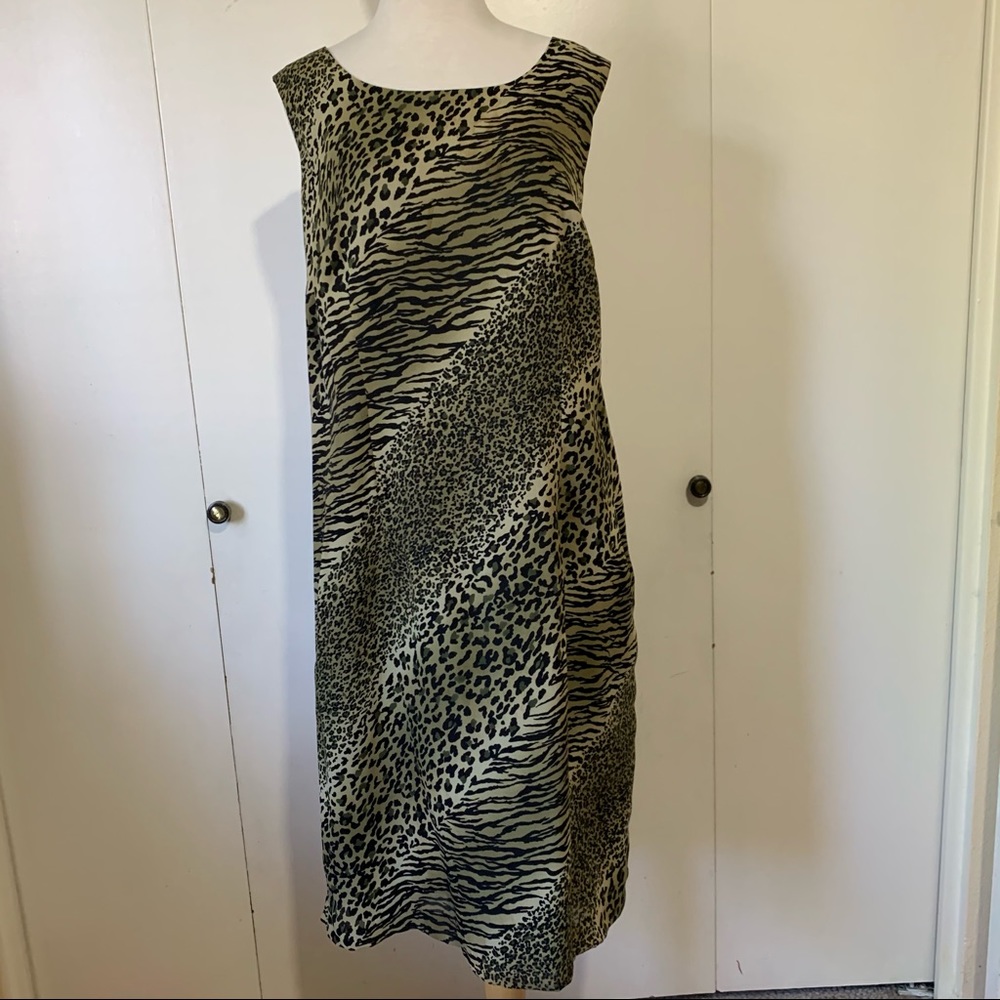 Bahari Group Animal Print Sleeveless Dress